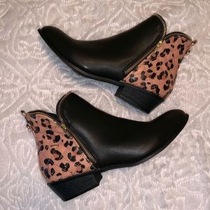Never worn Betseyville Rockstar bootie, brand new